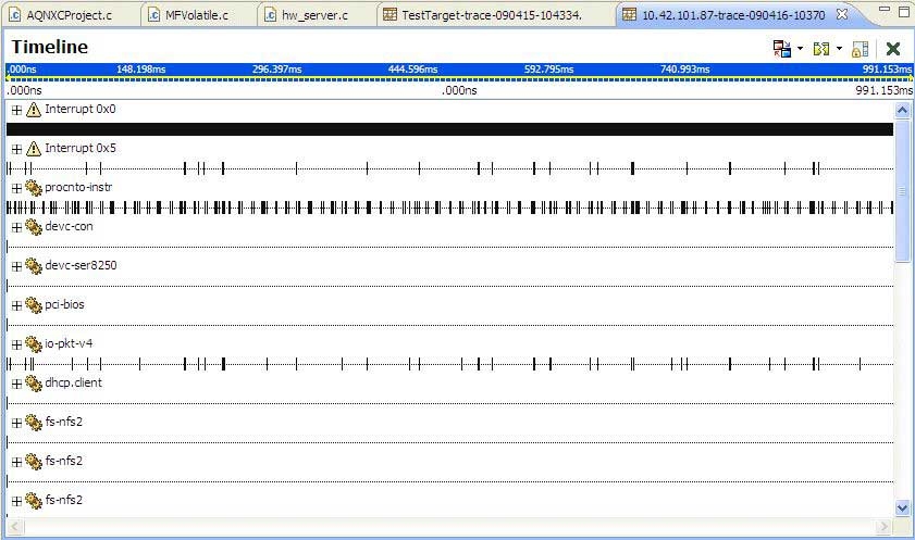 System Profiler Timeline view